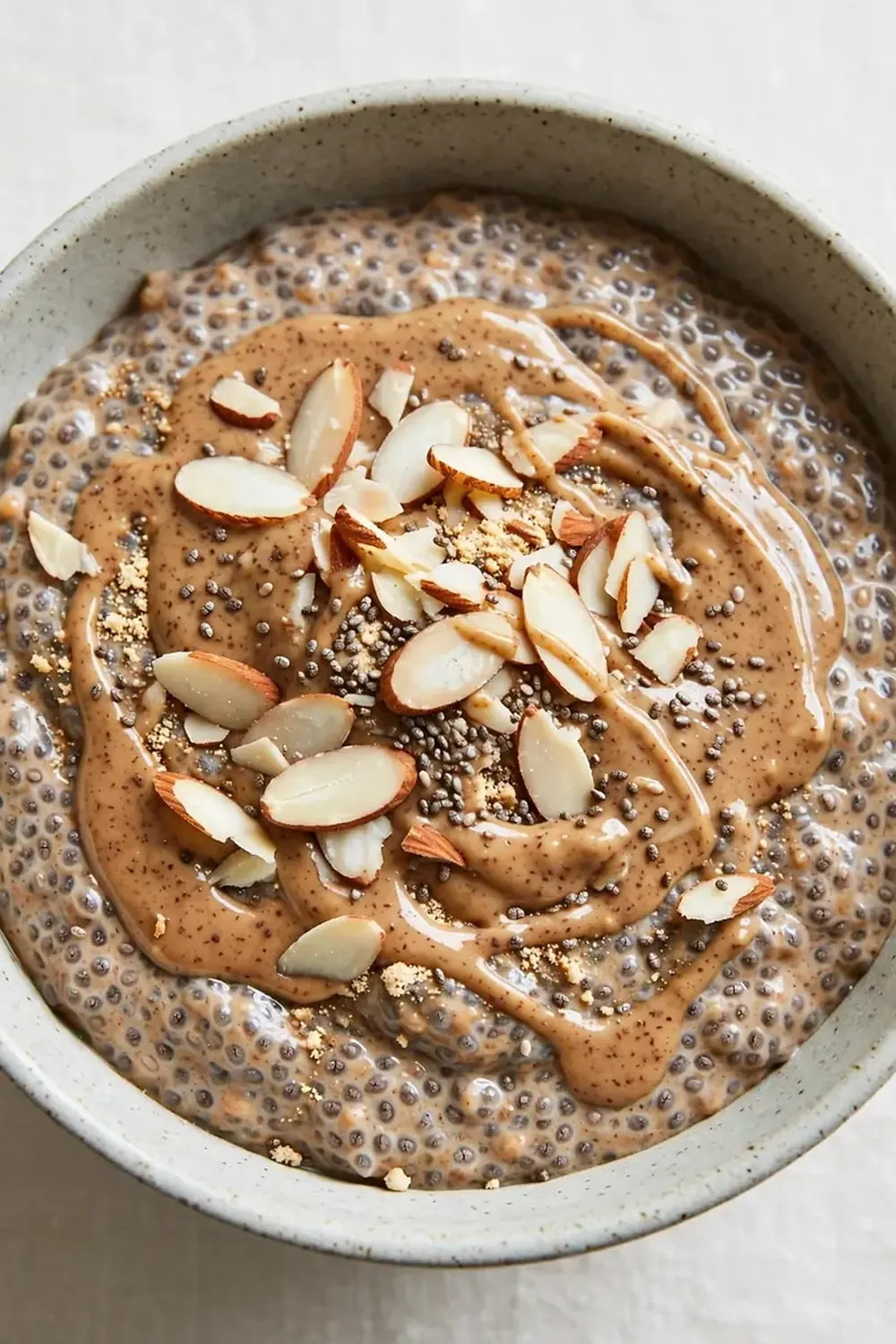Almond Butter Protein Chia Pudding