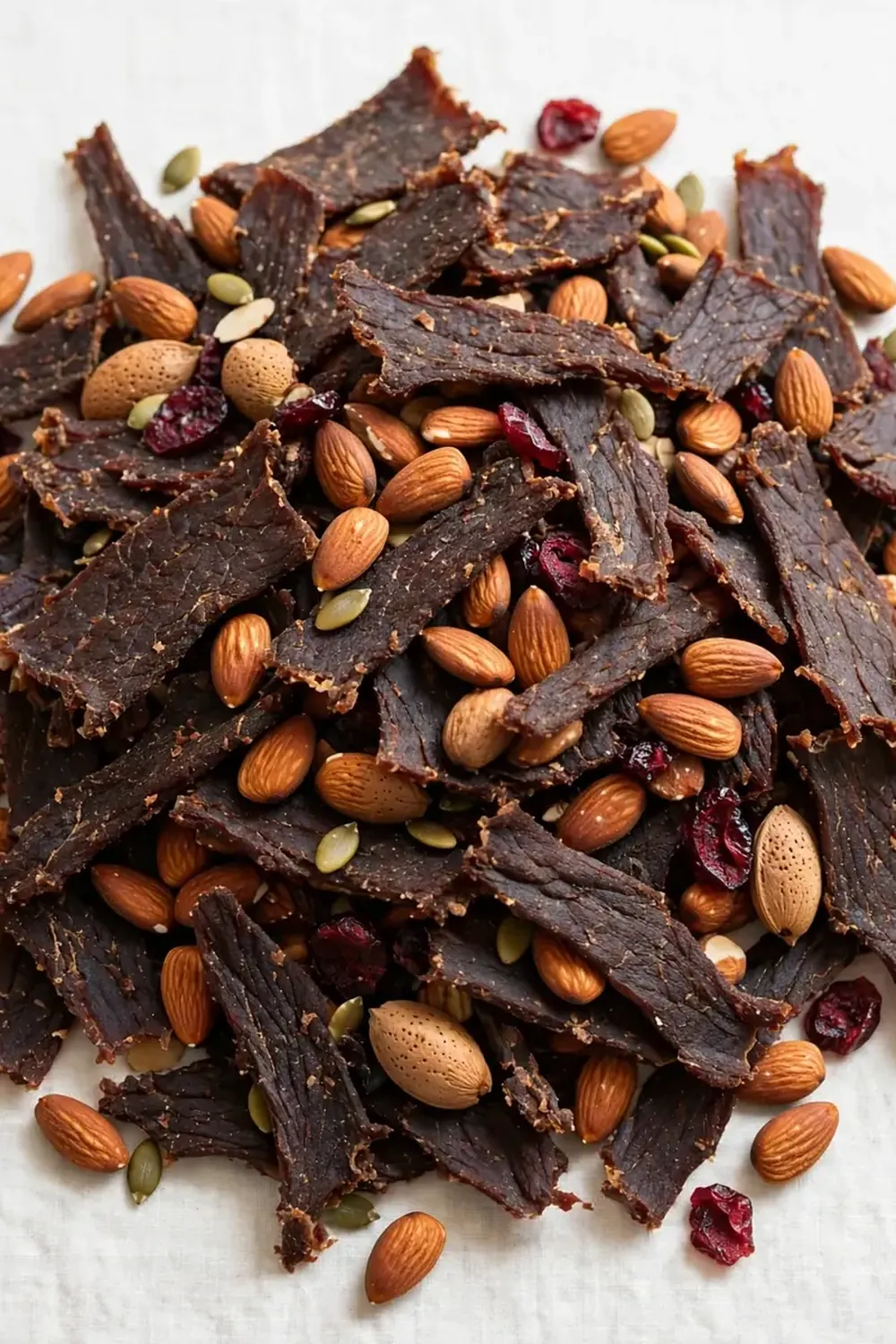 Beef Jerky and Almond Trail Mix