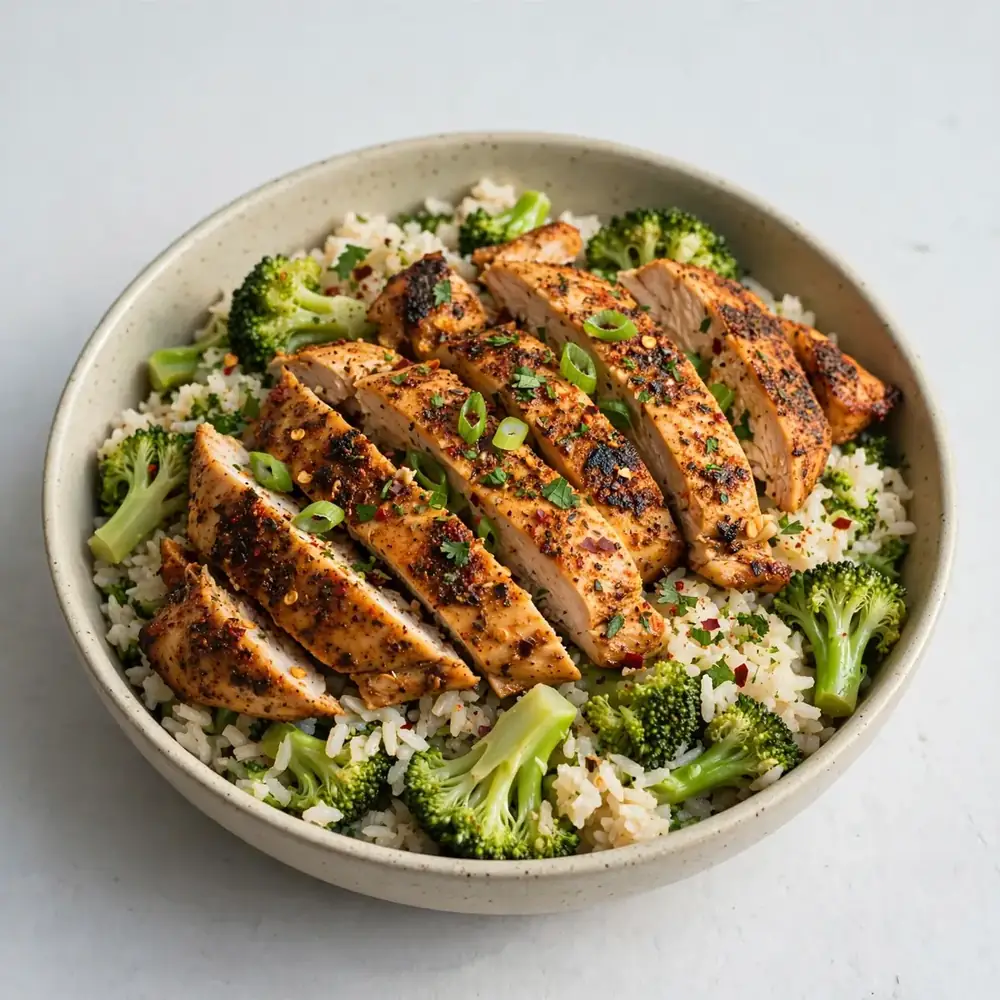 Cajun Chicken and Broccoli Rice Bowl