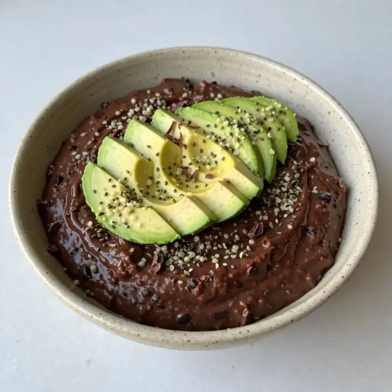 Chocolate Protein Pudding With Avocado