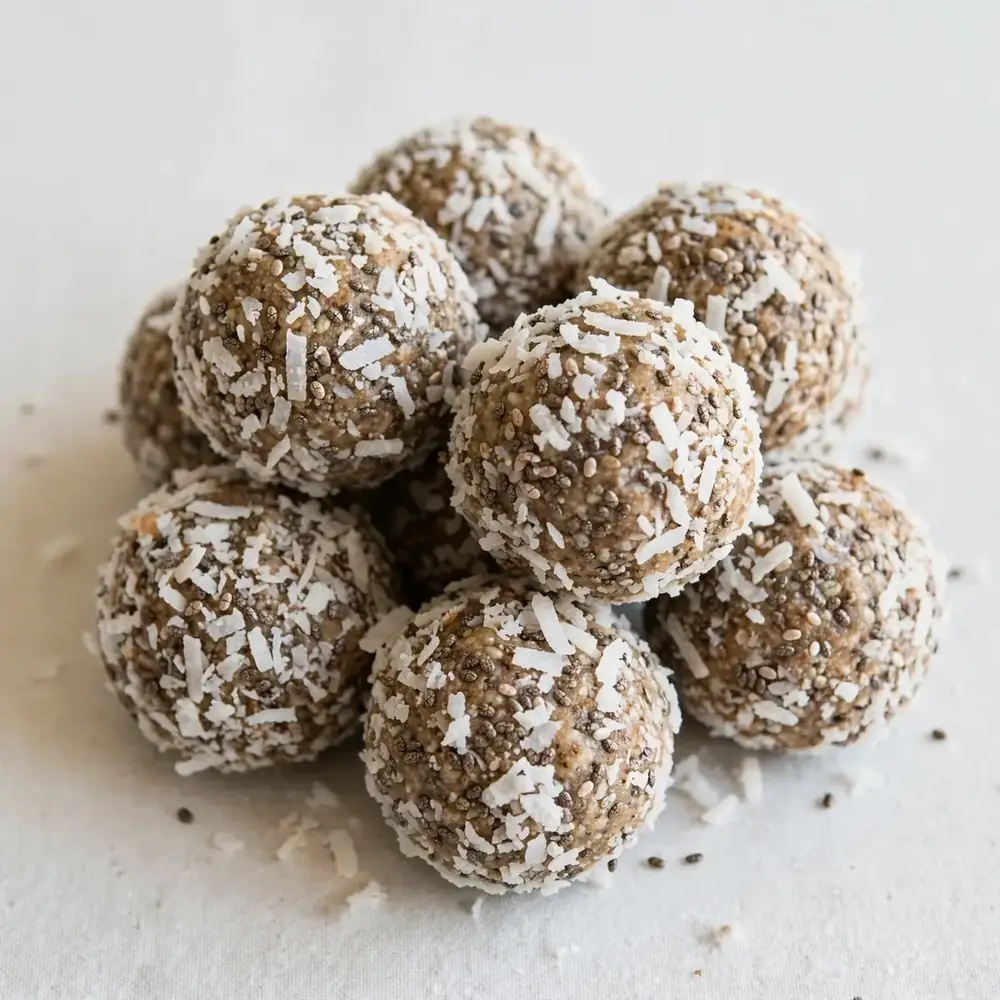 Coconut Chia Protein Bites