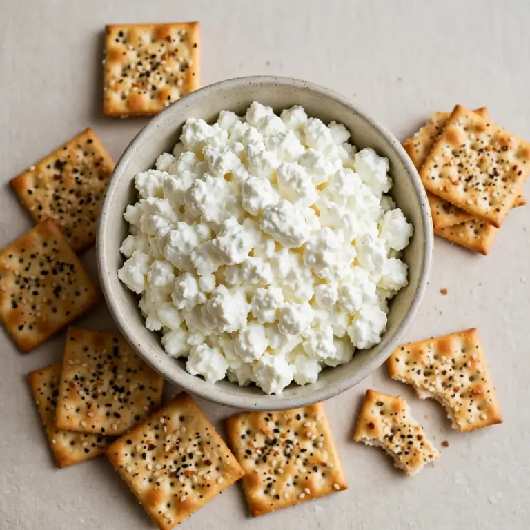Cottage Cheese And Everything Bagel Crackers