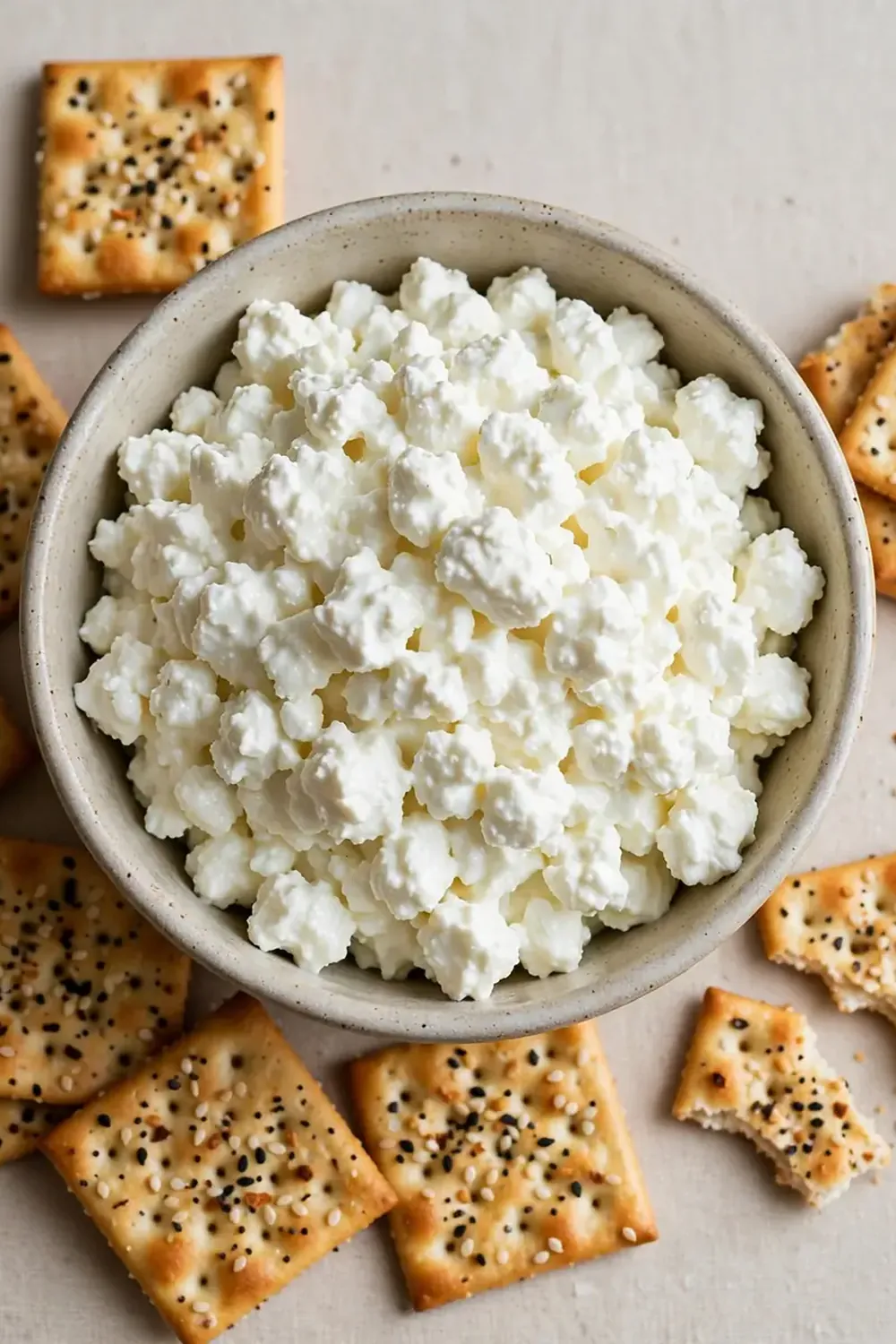 Cottage Cheese and Everything Bagel Crackers