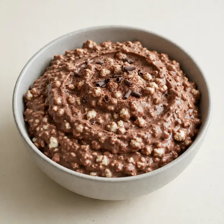 Cottage Cheese Chocolate Mousse Snack