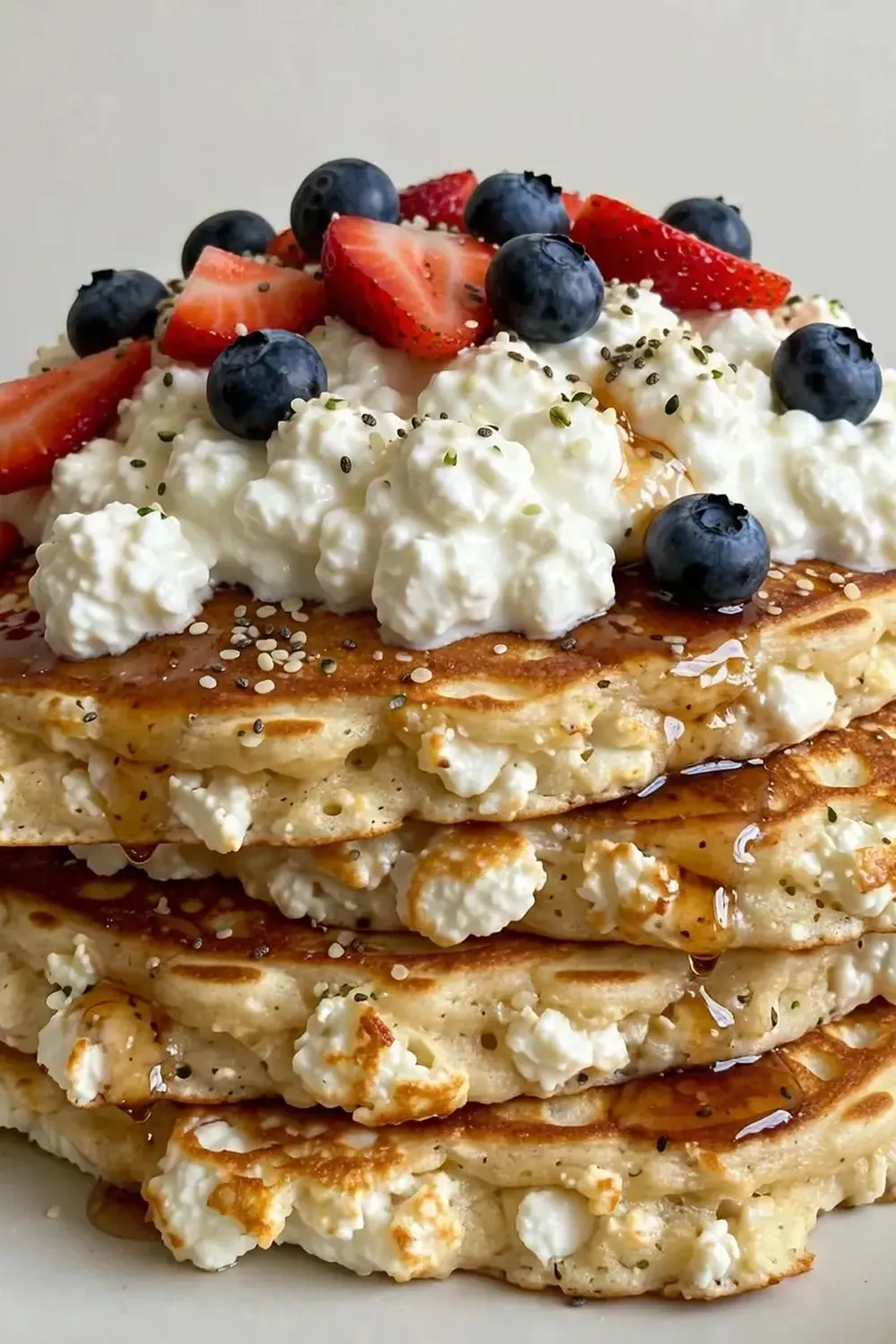 Cottage Cheese Protein Pancakes