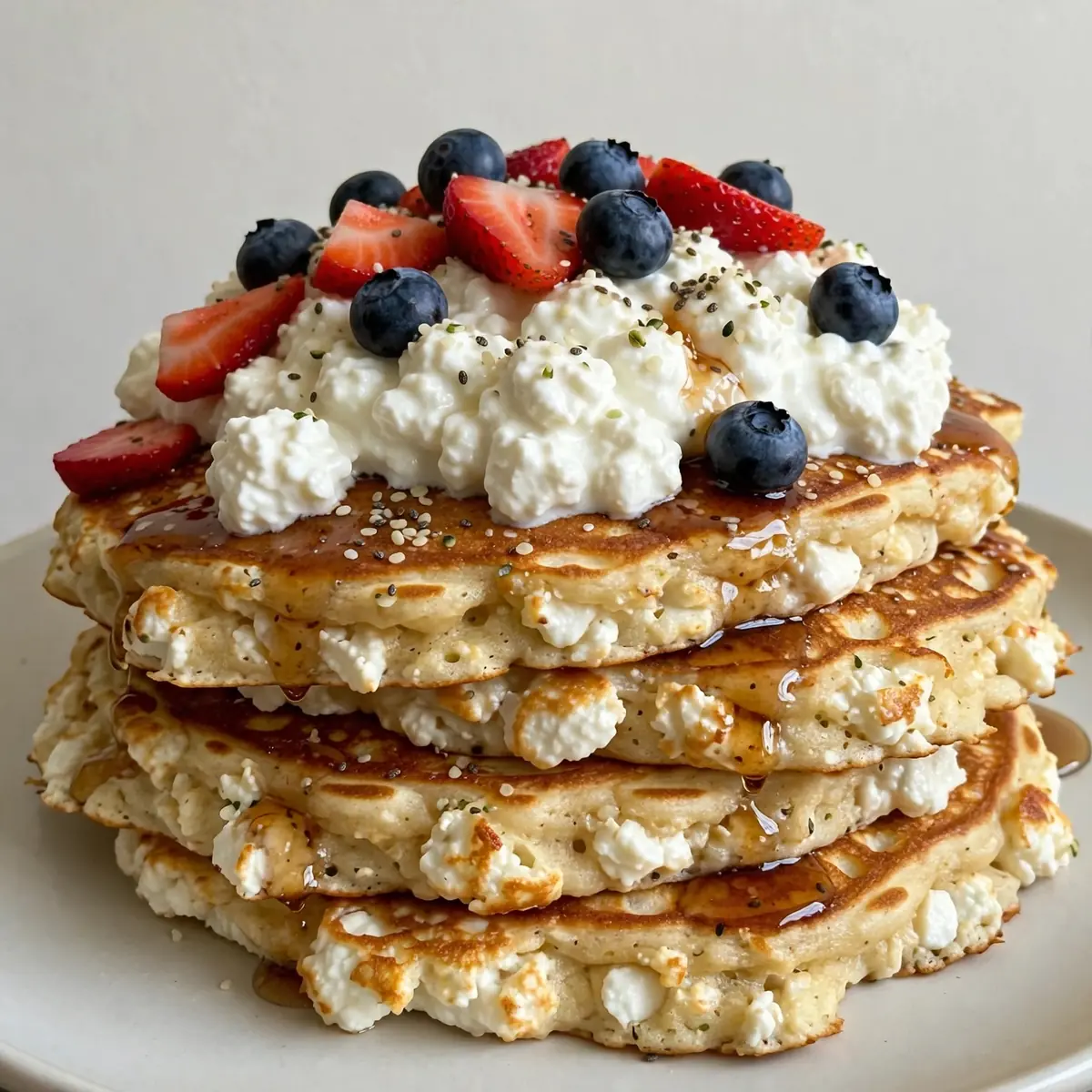 Cottage Cheese Protein Pancakes