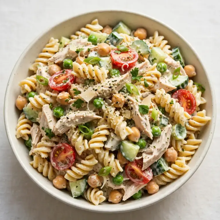 Creamy High Protein Pasta Salad
