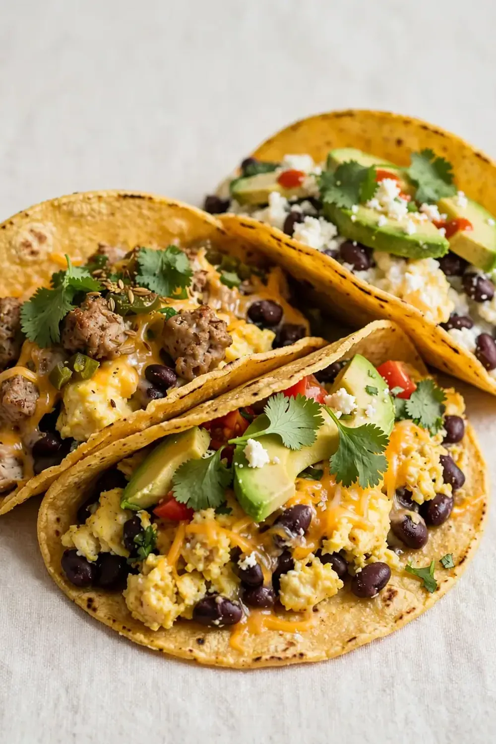 easy high protein breakfast tacos