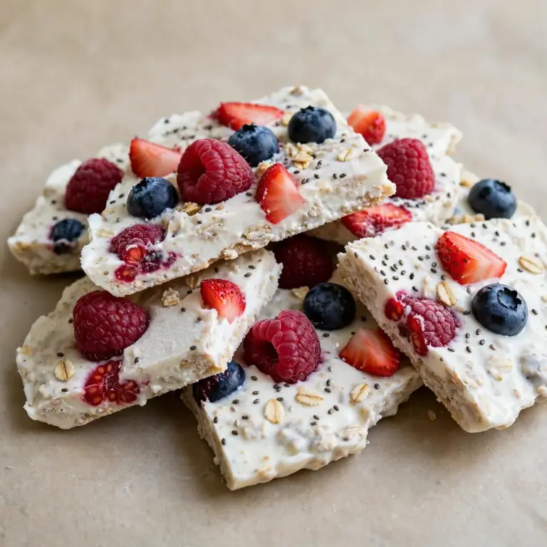 Greek Yogurt Bark With Berries