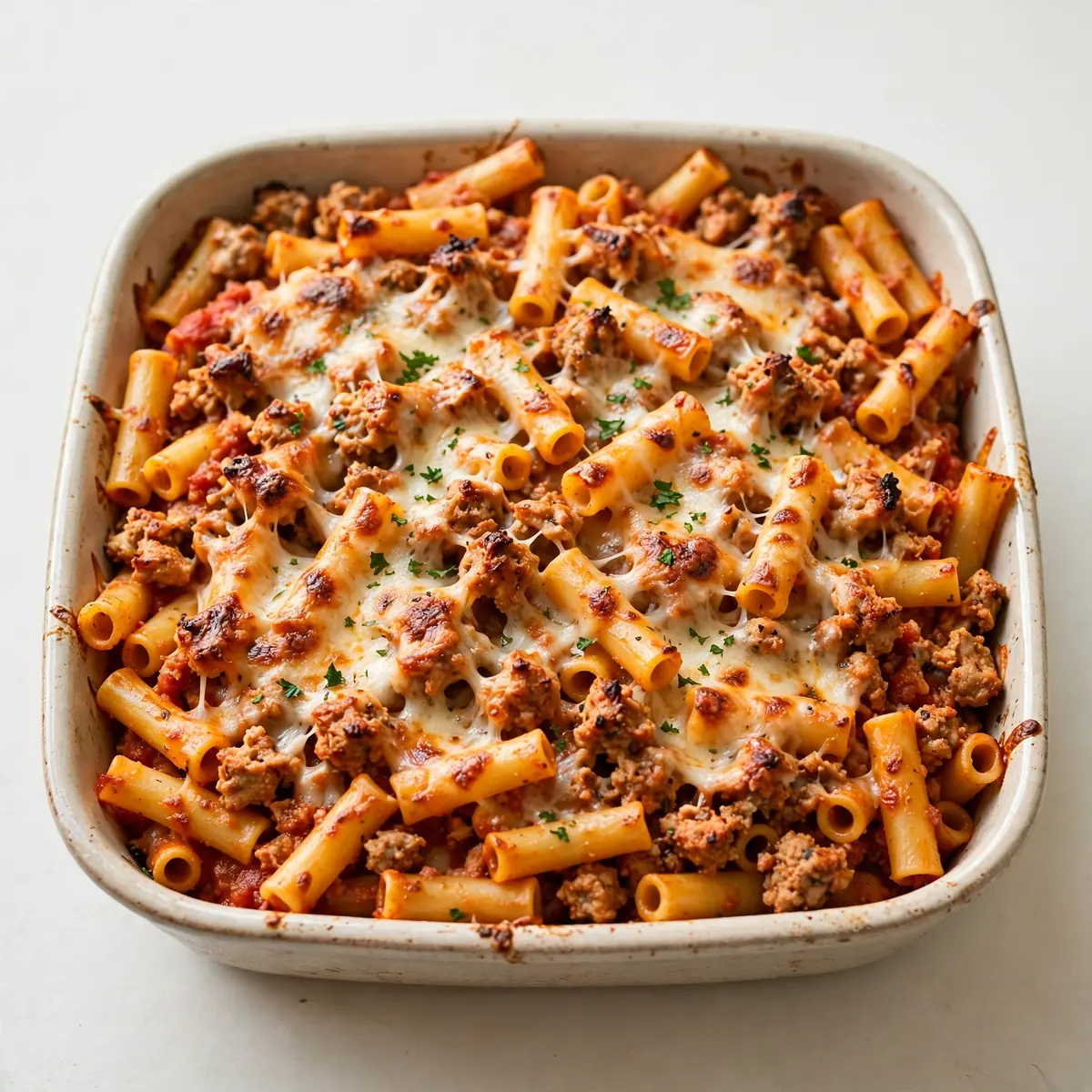 High-Protein Baked Ziti With Ground Turkey
