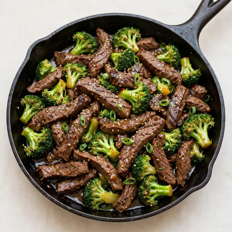 High-Protein Beef And Broccoli Skillet