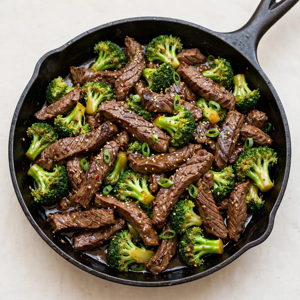 High-Protein Beef And Broccoli Skillet