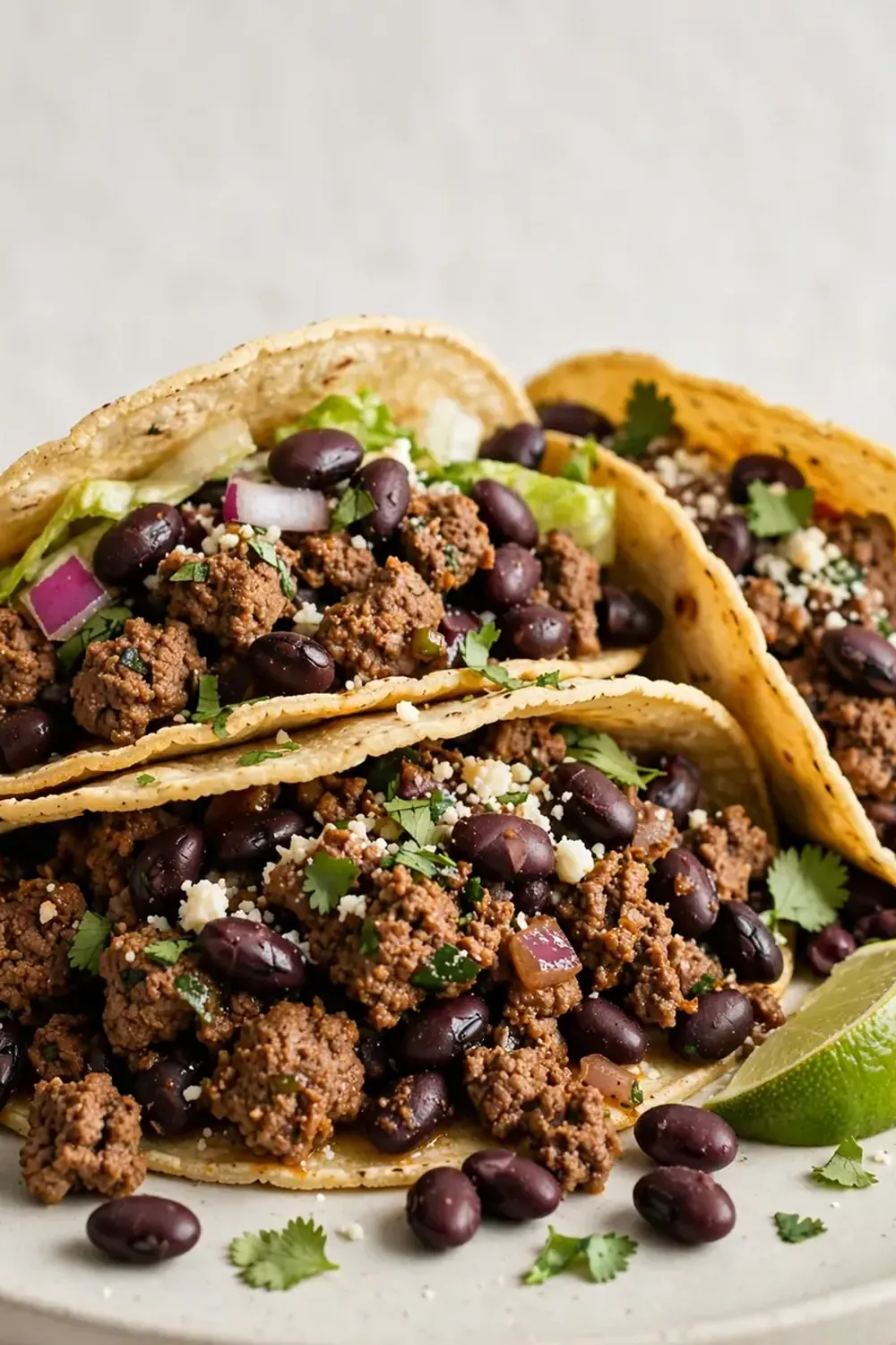 High-Protein Beef Tacos with Black Beans