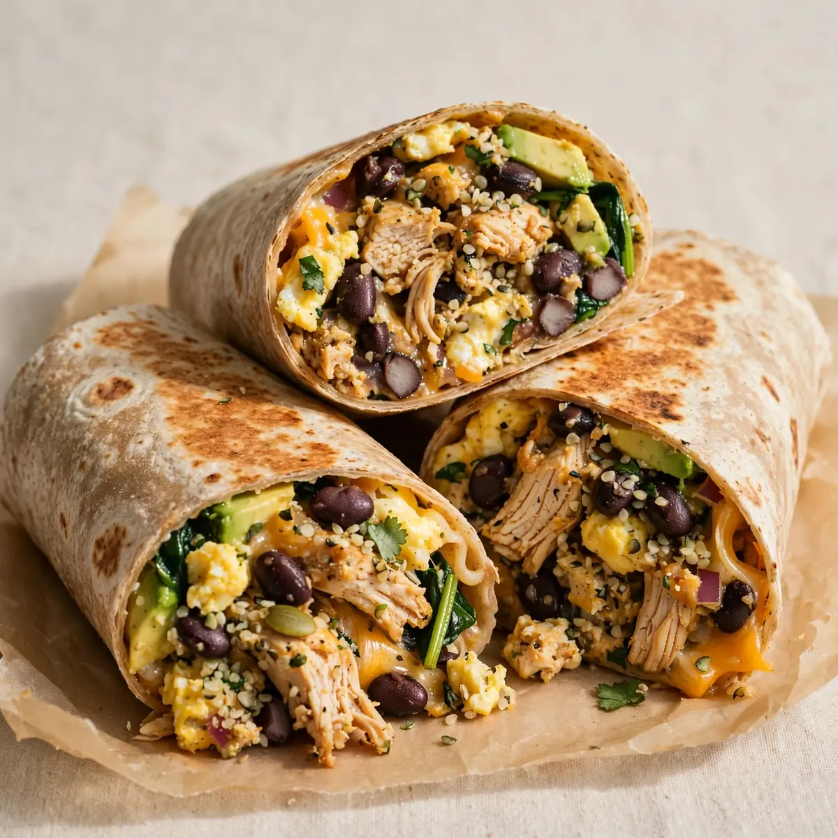 High-Protein Breakfast Burrito Meal Prep