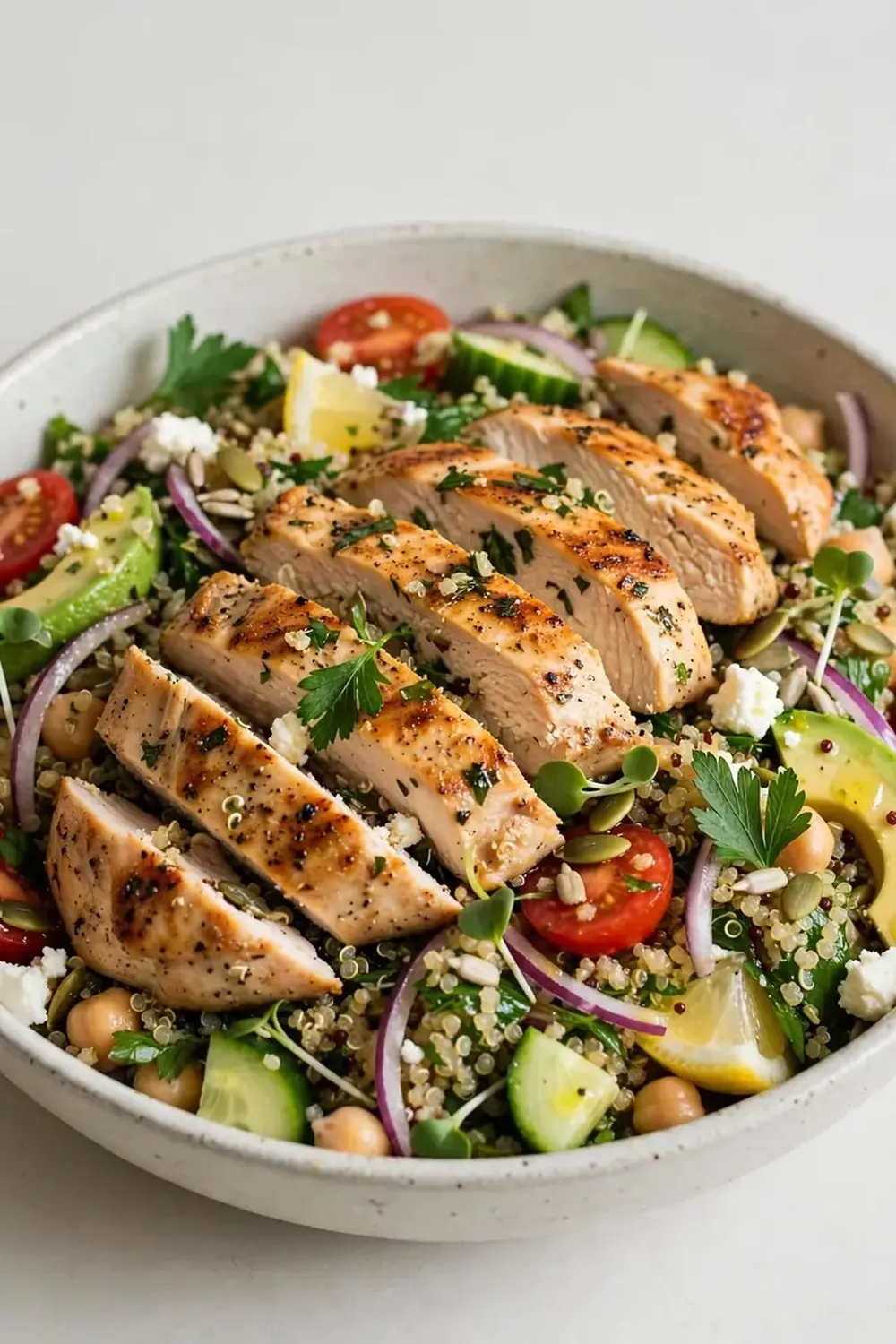 High-Protein Chicken and Quinoa Salad