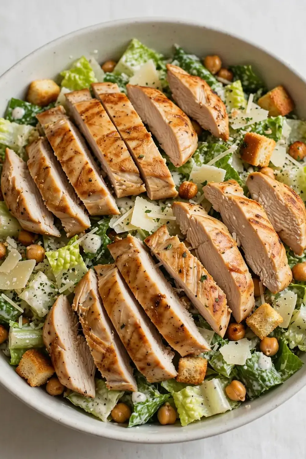 High-Protein Chicken Caesar Meal Prep Salad