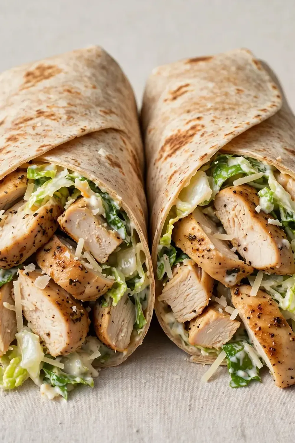 High-Protein Chicken Caesar Wrap