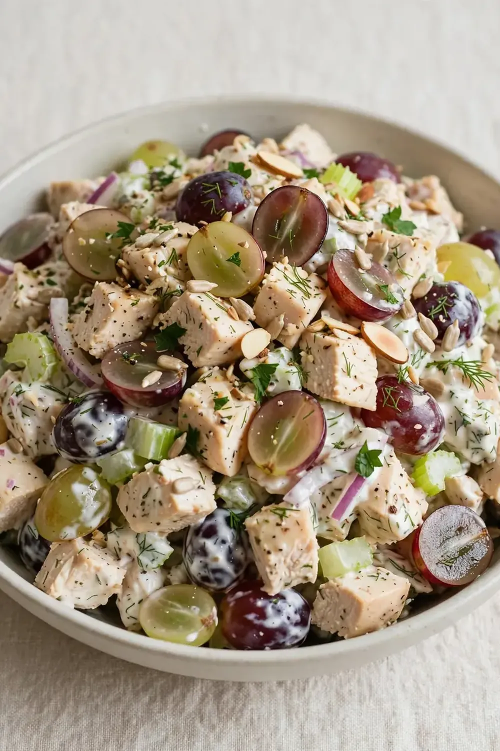High-Protein Chicken Salad with Grapes
