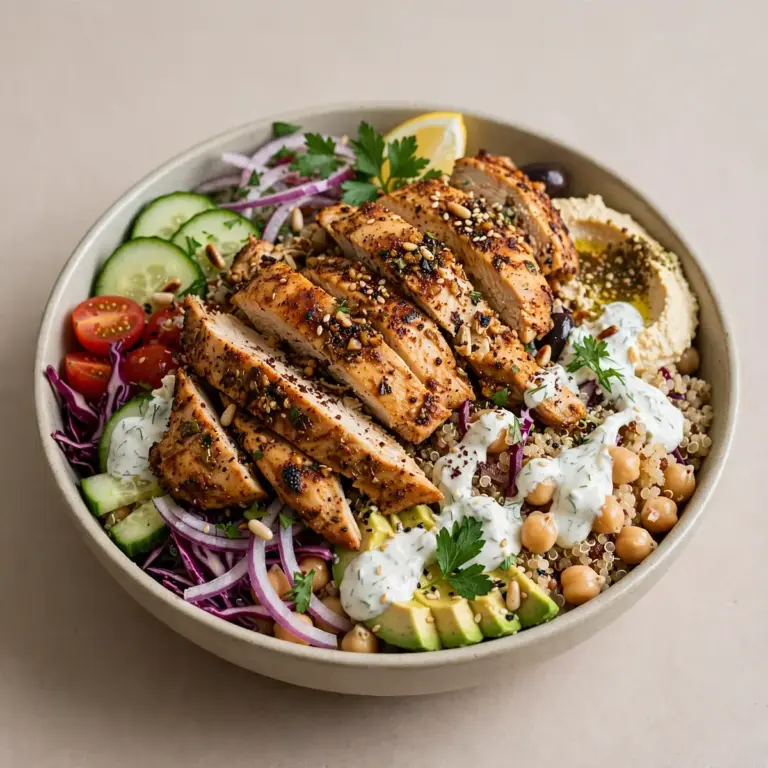 High-Protein Chicken Shawarma Bowl