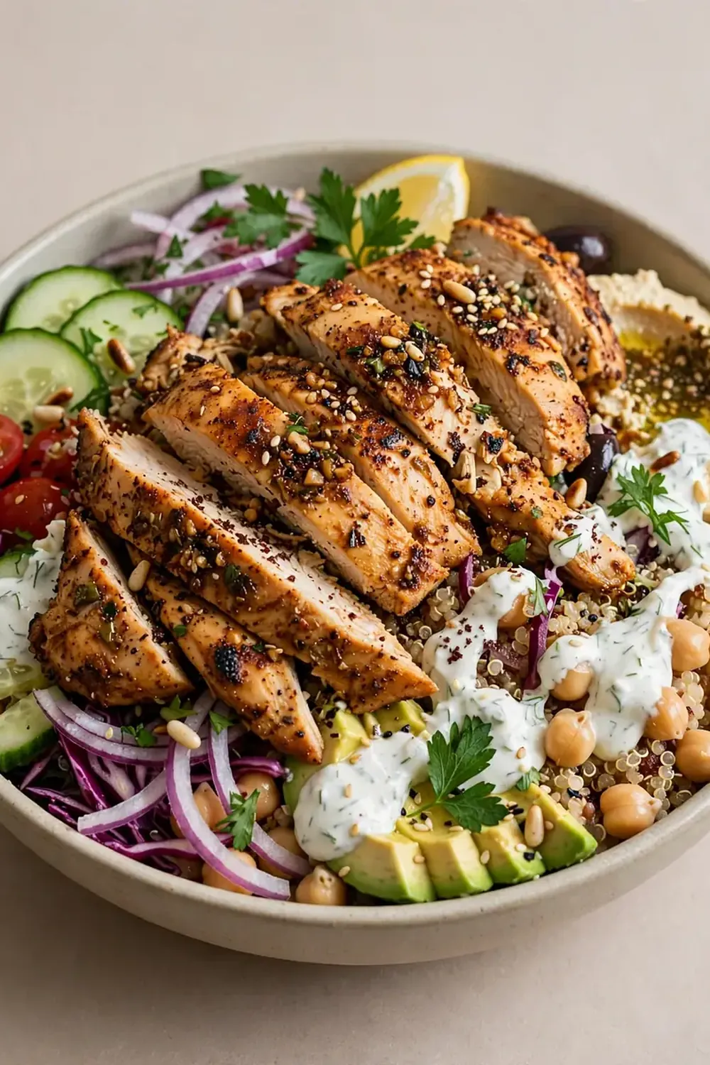 High-Protein Chicken Shawarma Bowl