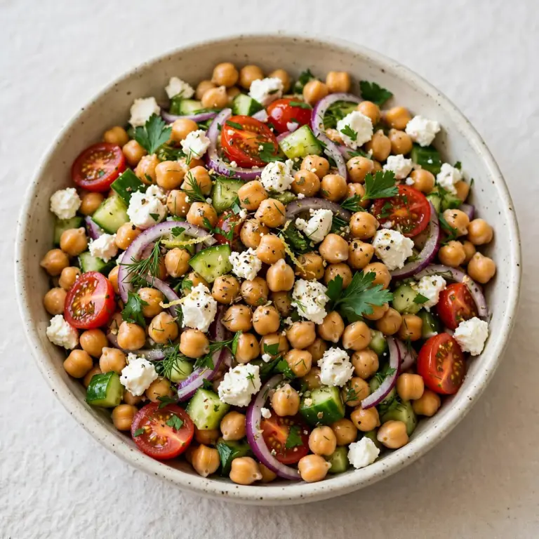 High-Protein Chickpea And Feta Salad
