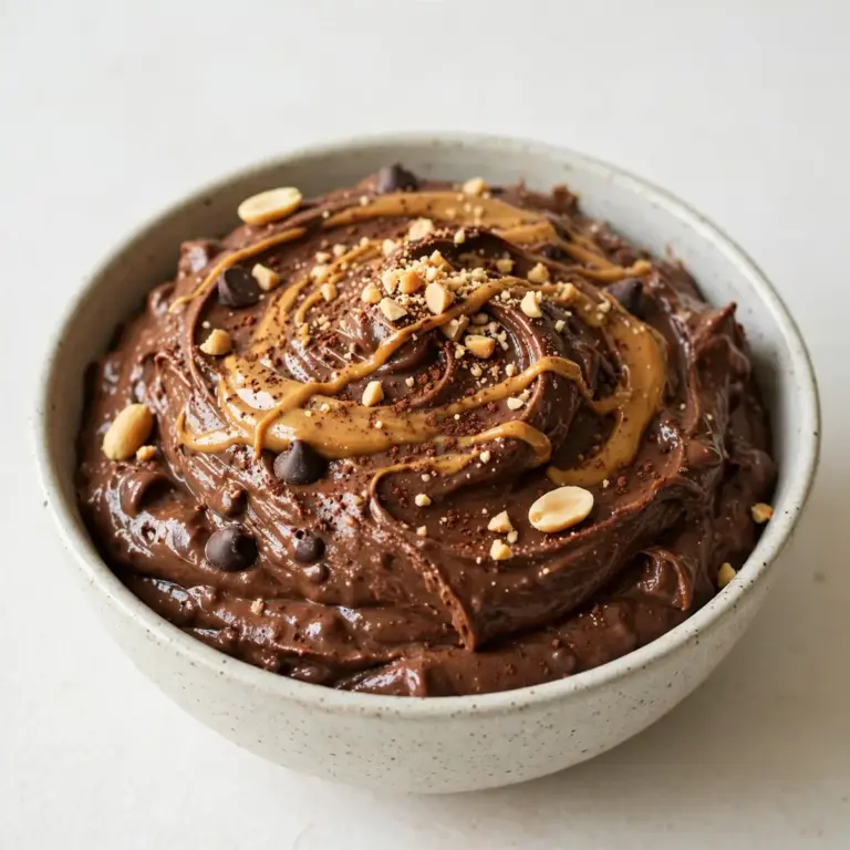 High-Protein Chocolate Peanut Butter Protein Pudding