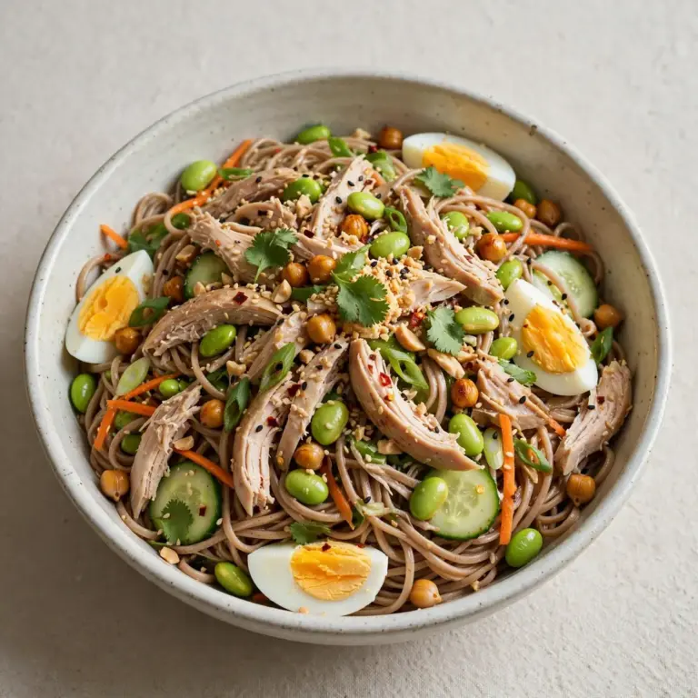 High Protein Cold Noodle Salad