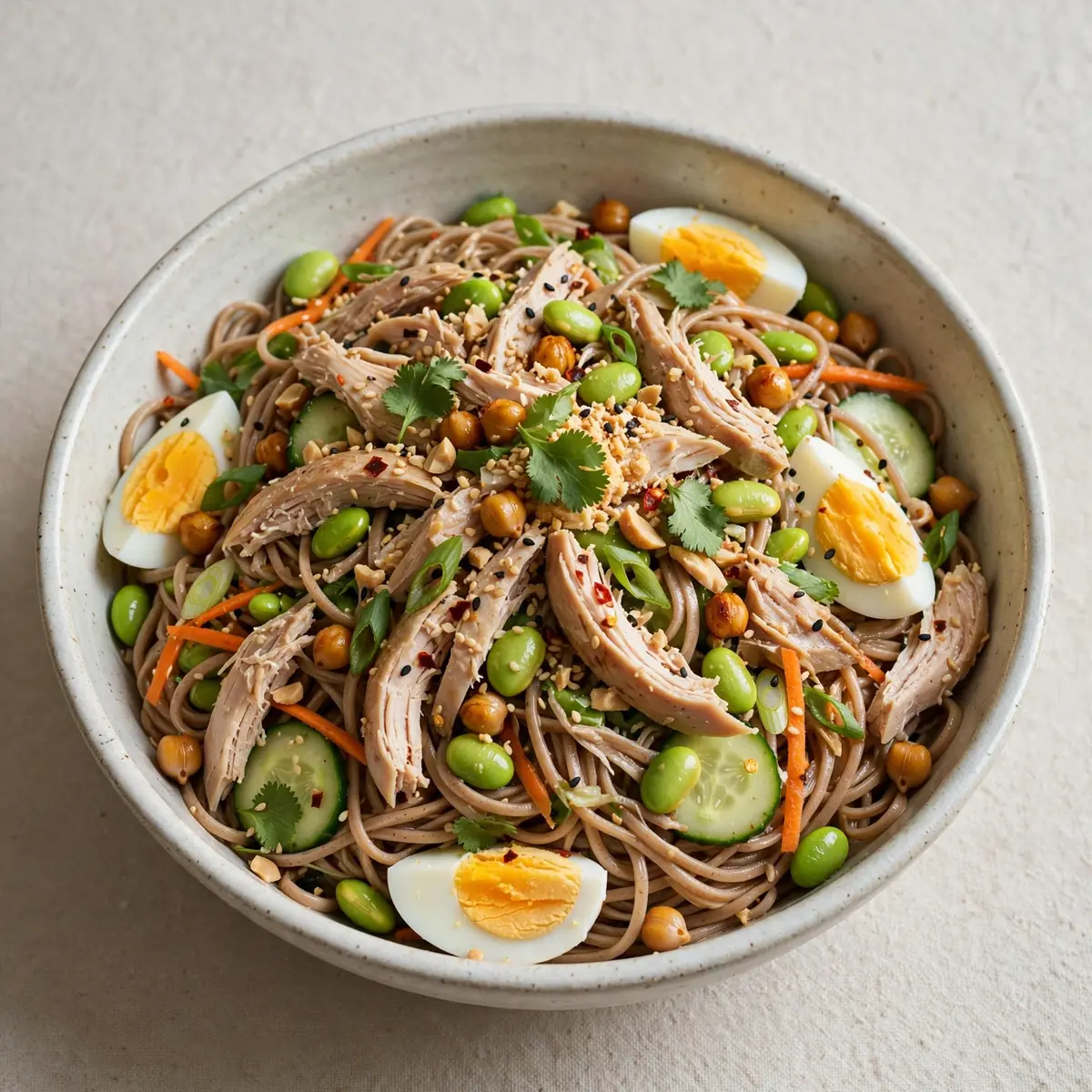 High Protein Cold Noodle Salad