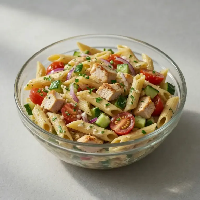 High Protein Cold Pasta Salad