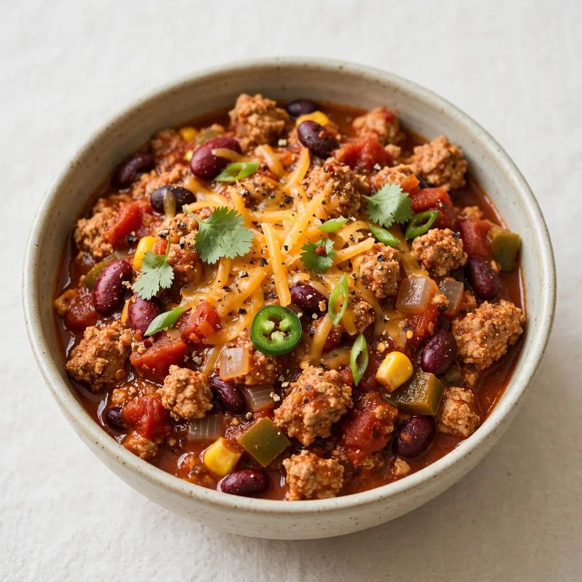 High-Protein Ground Turkey Chili