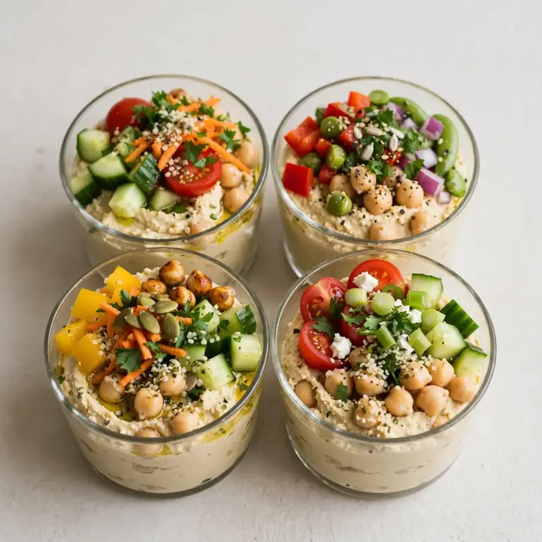 High-Protein Hummus And Veggie Cups