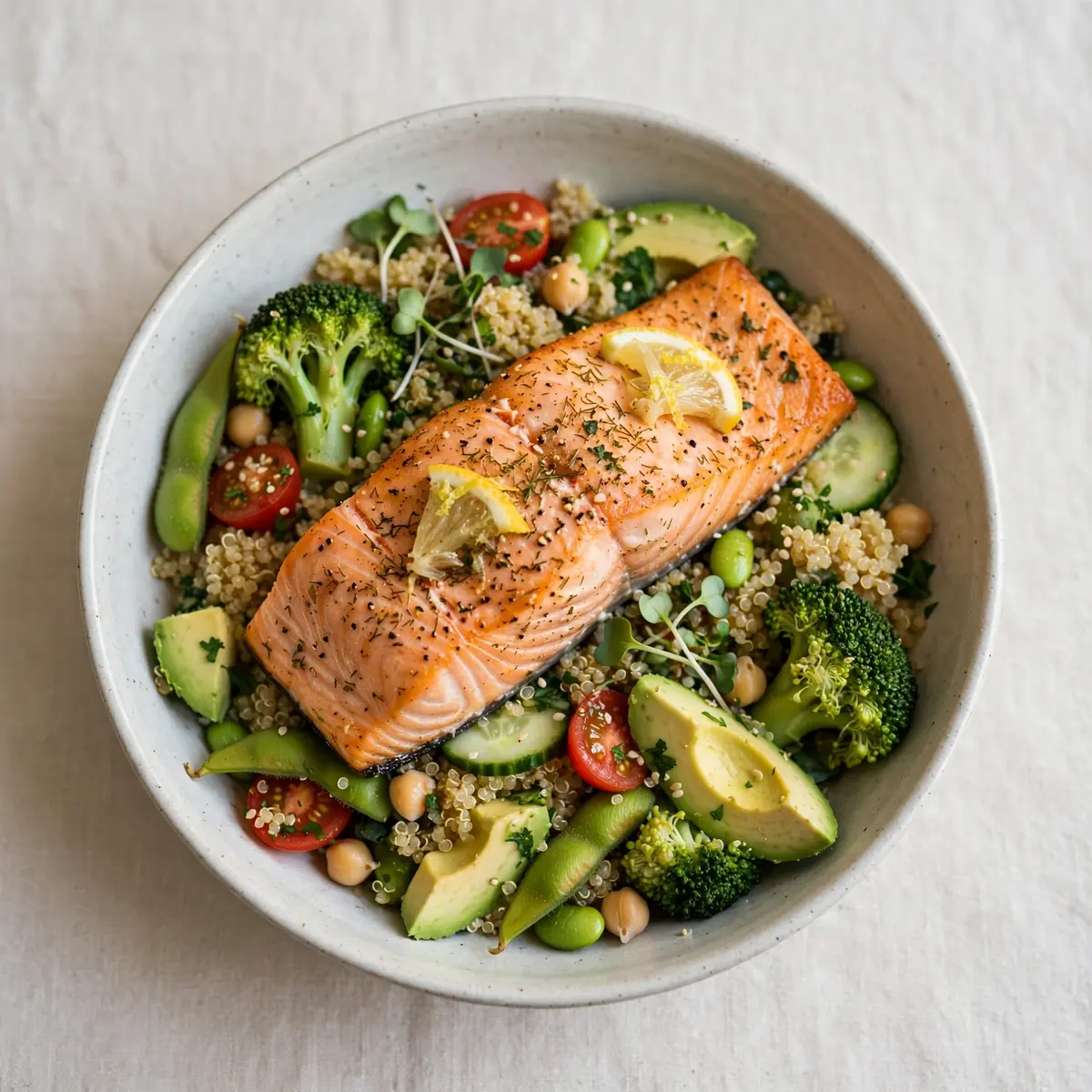 High-Protein Salmon And Quinoa Meal Prep