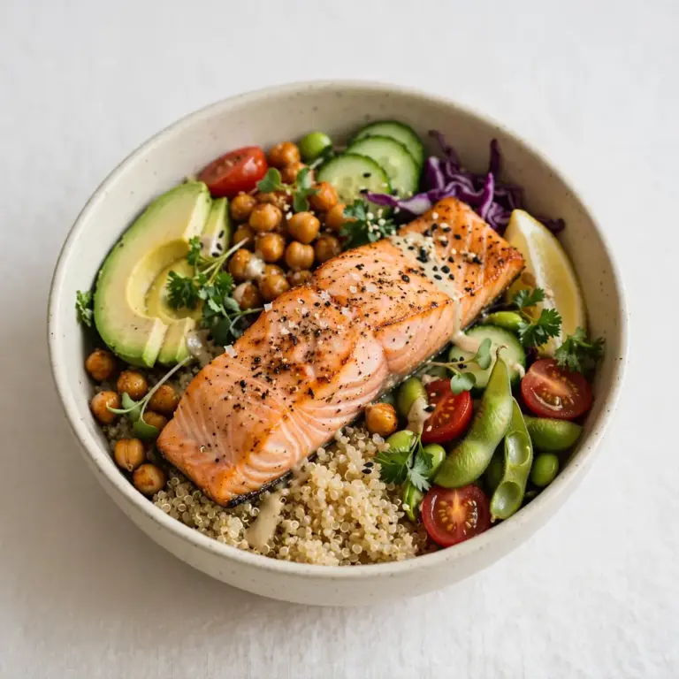 High-Protein Salmon And Quinoa Power Bowl