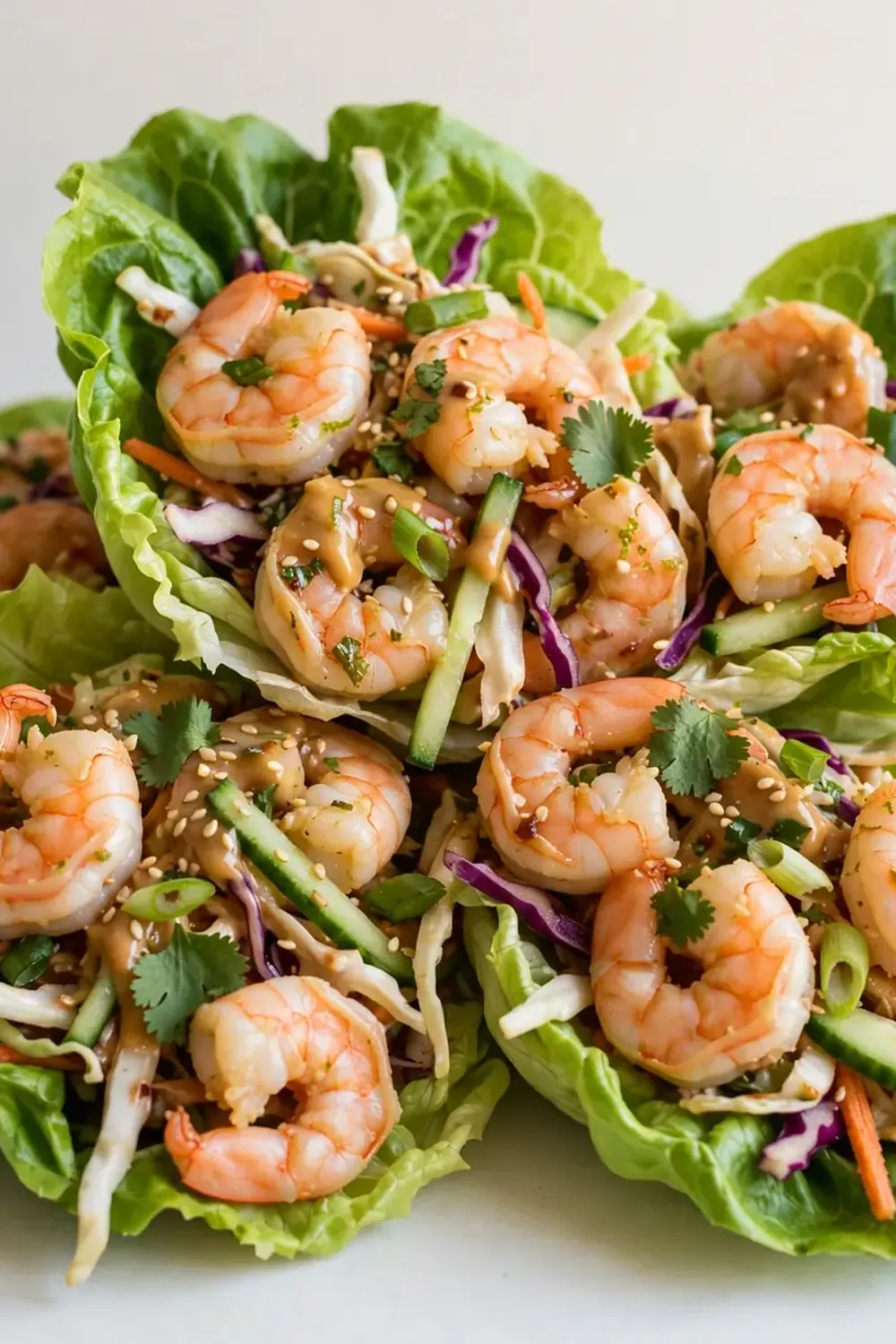 High-Protein Shrimp Lettuce Wraps