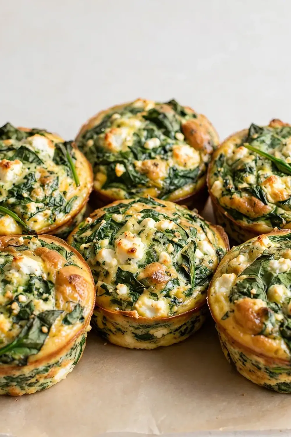 High-Protein Spinach and Feta Egg Muffins