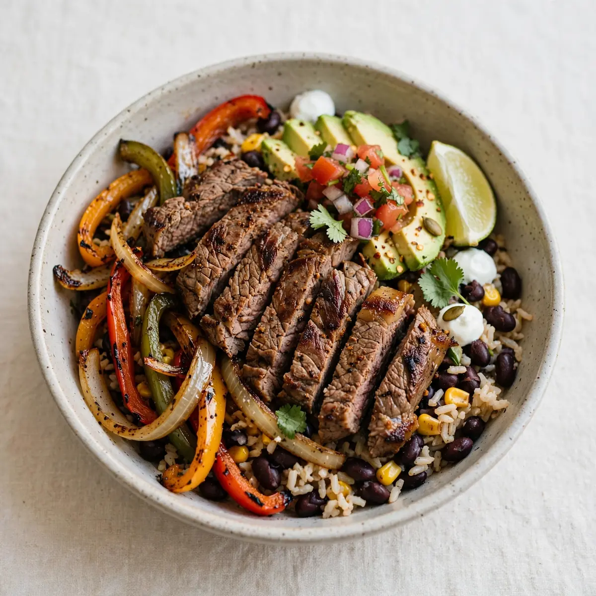 High-Protein Steak Fajita Bowl