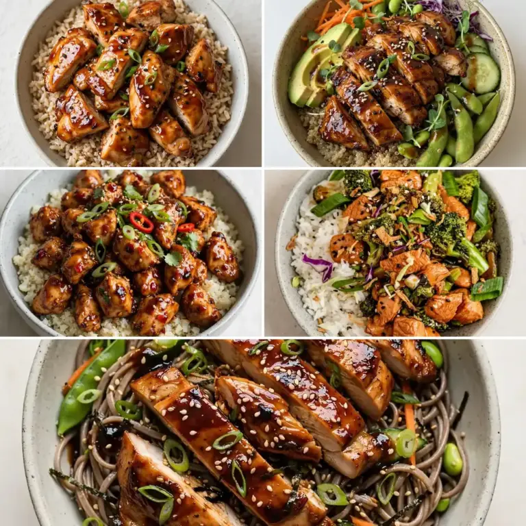 High-Protein Teriyaki Chicken Meal Prep Bowls