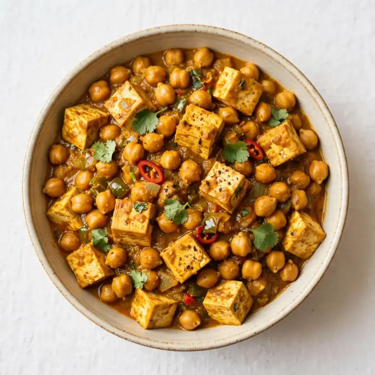 High-Protein Tofu And Chickpea Curry