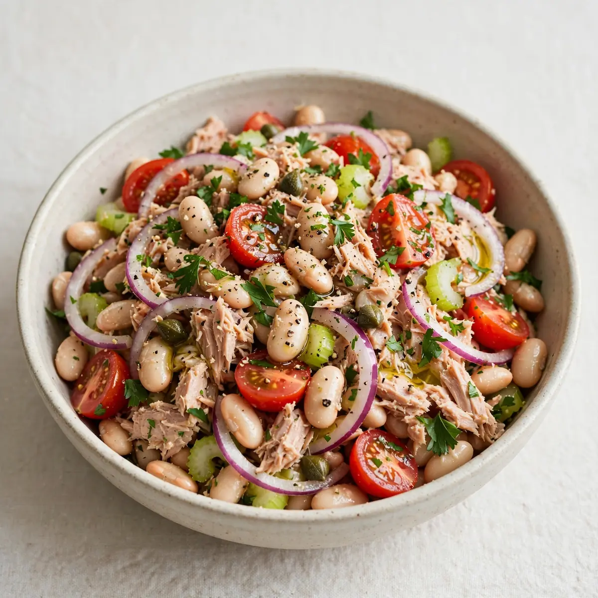 High-Protein Tuna And White Bean Salad
