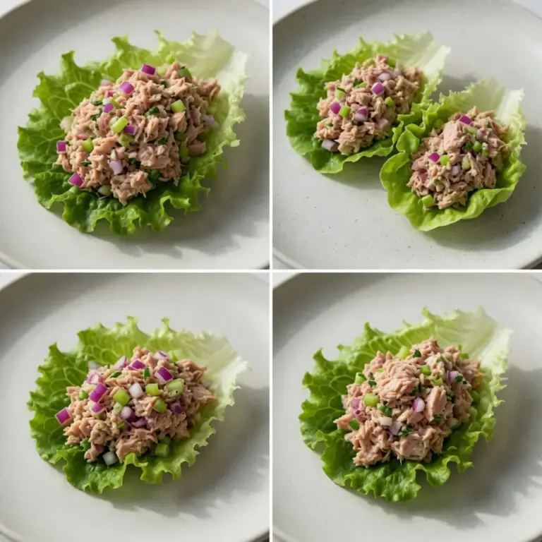 High-Protein Tuna Salad Lettuce Wraps