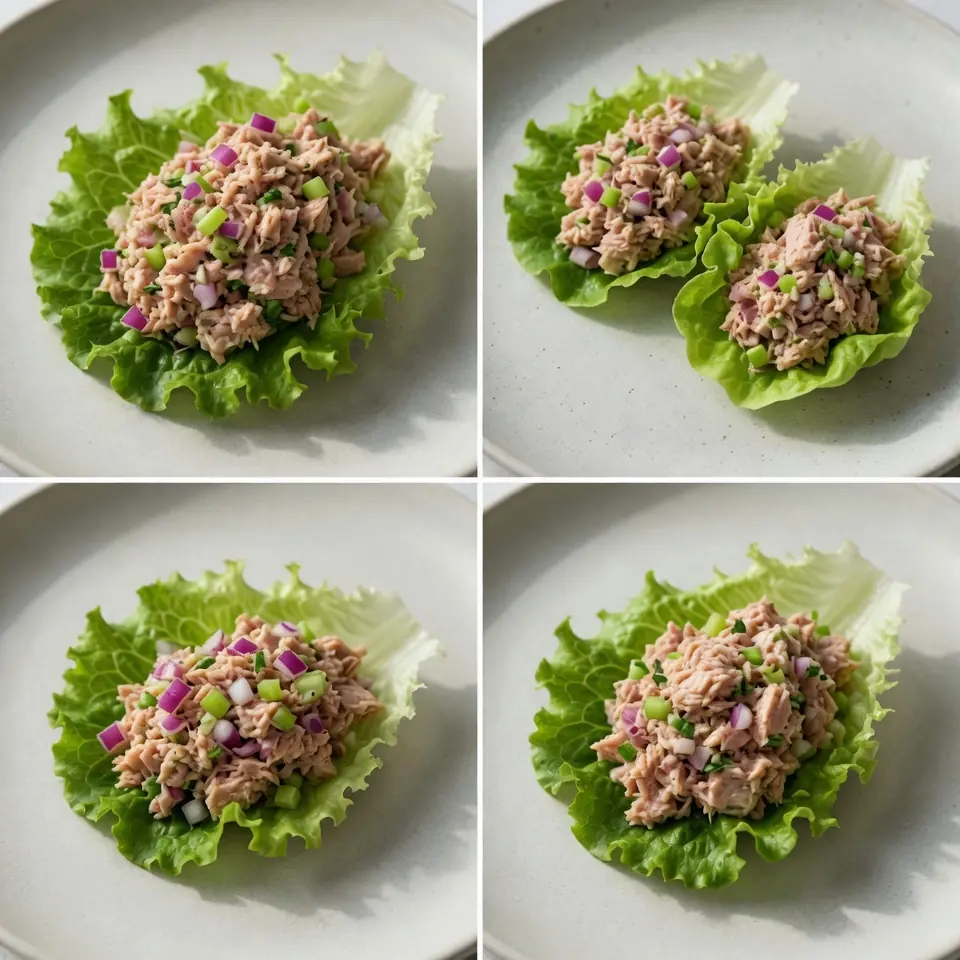 High-Protein Tuna Salad Lettuce Wraps