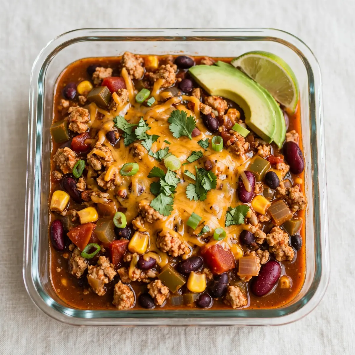 High-Protein Turkey Chili Meal Prep