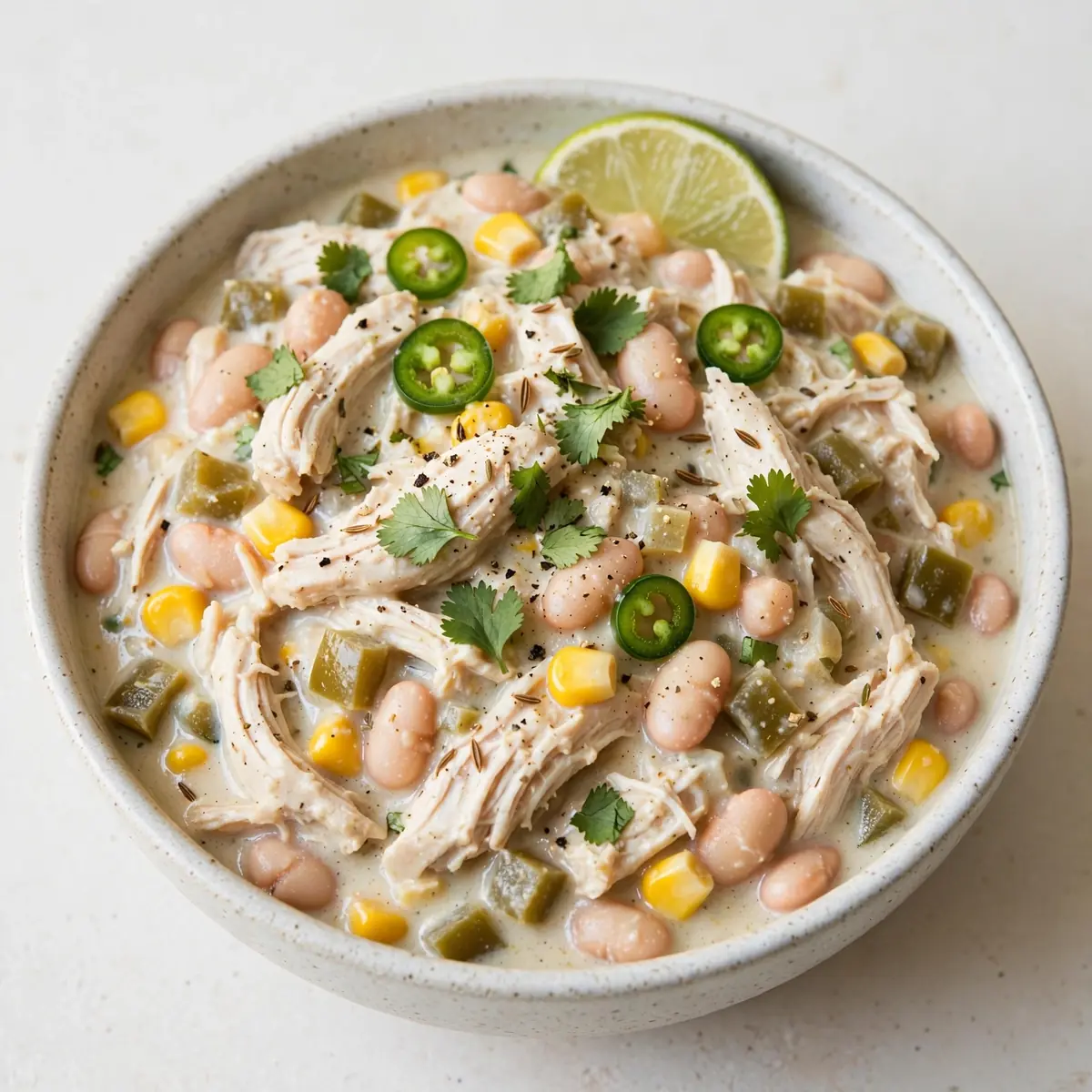 High-Protein White Chicken Chili