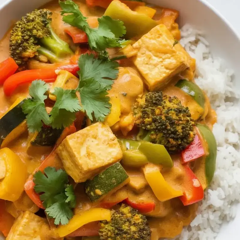 Indian-Style Tofu and Vegetable Curry