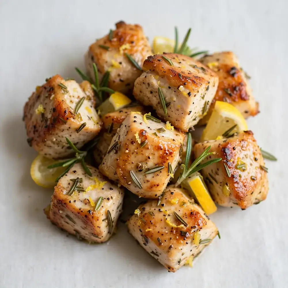Lemon Rosemary Chicken Bites