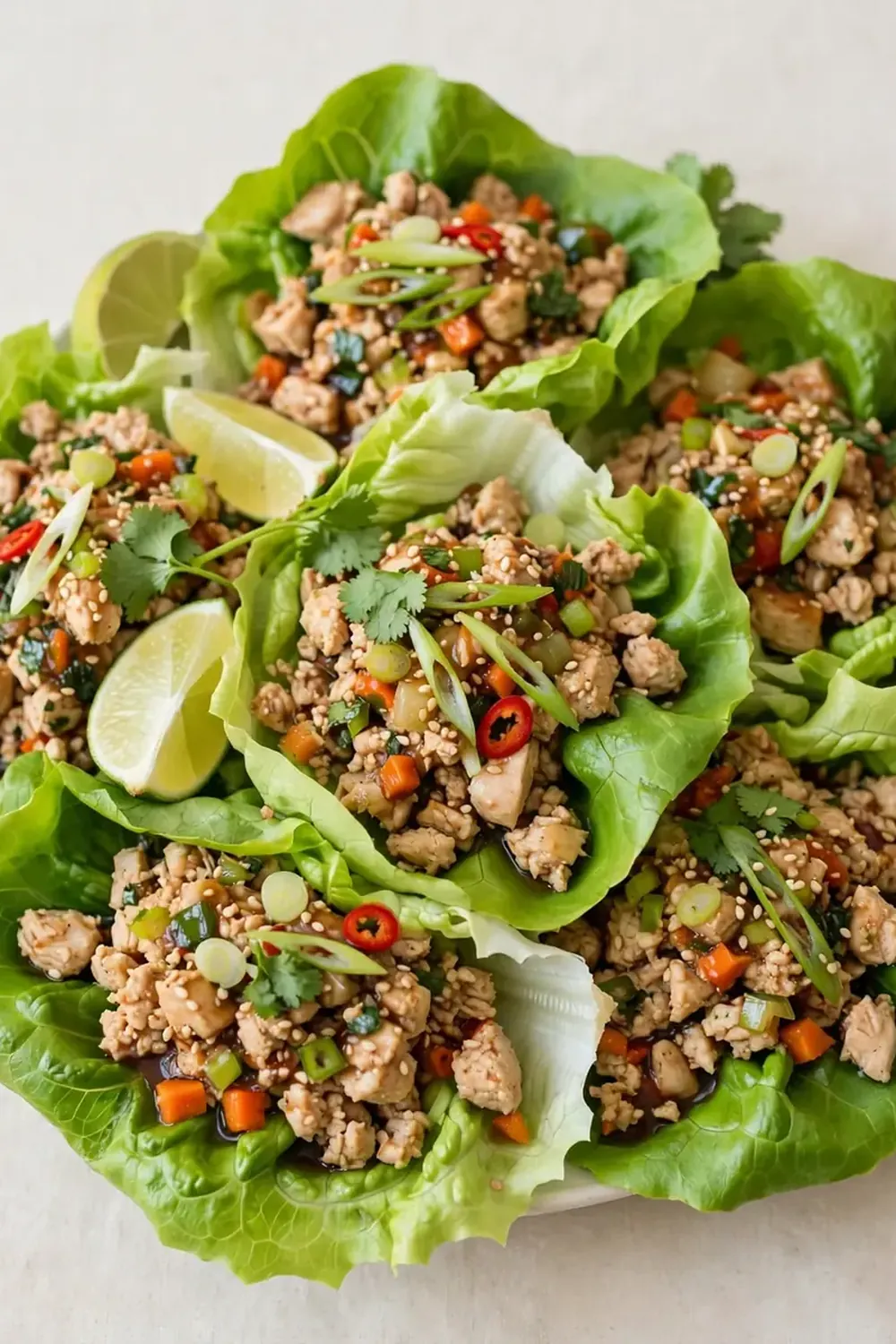 low calorie chicken lettuce wraps