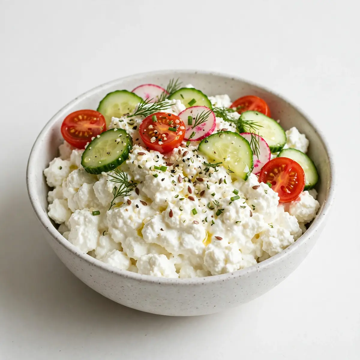 Low-Calorie High-Protein Cottage Cheese Bowl
