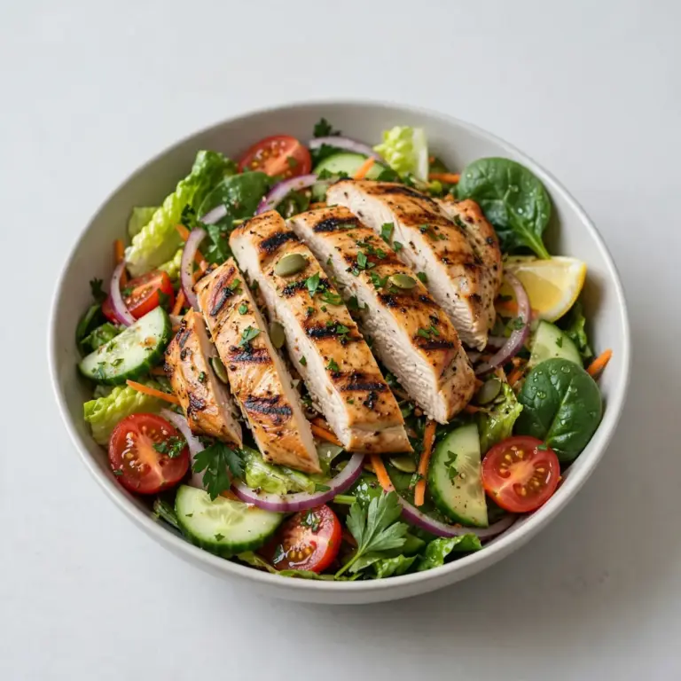 Low-Calorie High-Protein Grilled Chicken Salad
