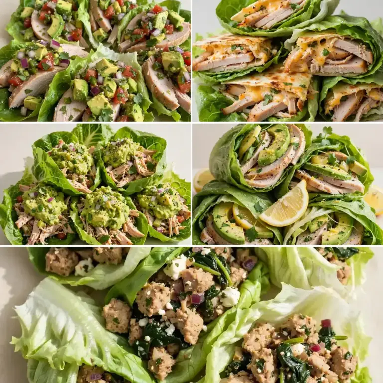Low-Calorie High-Protein Turkey Lettuce Wraps