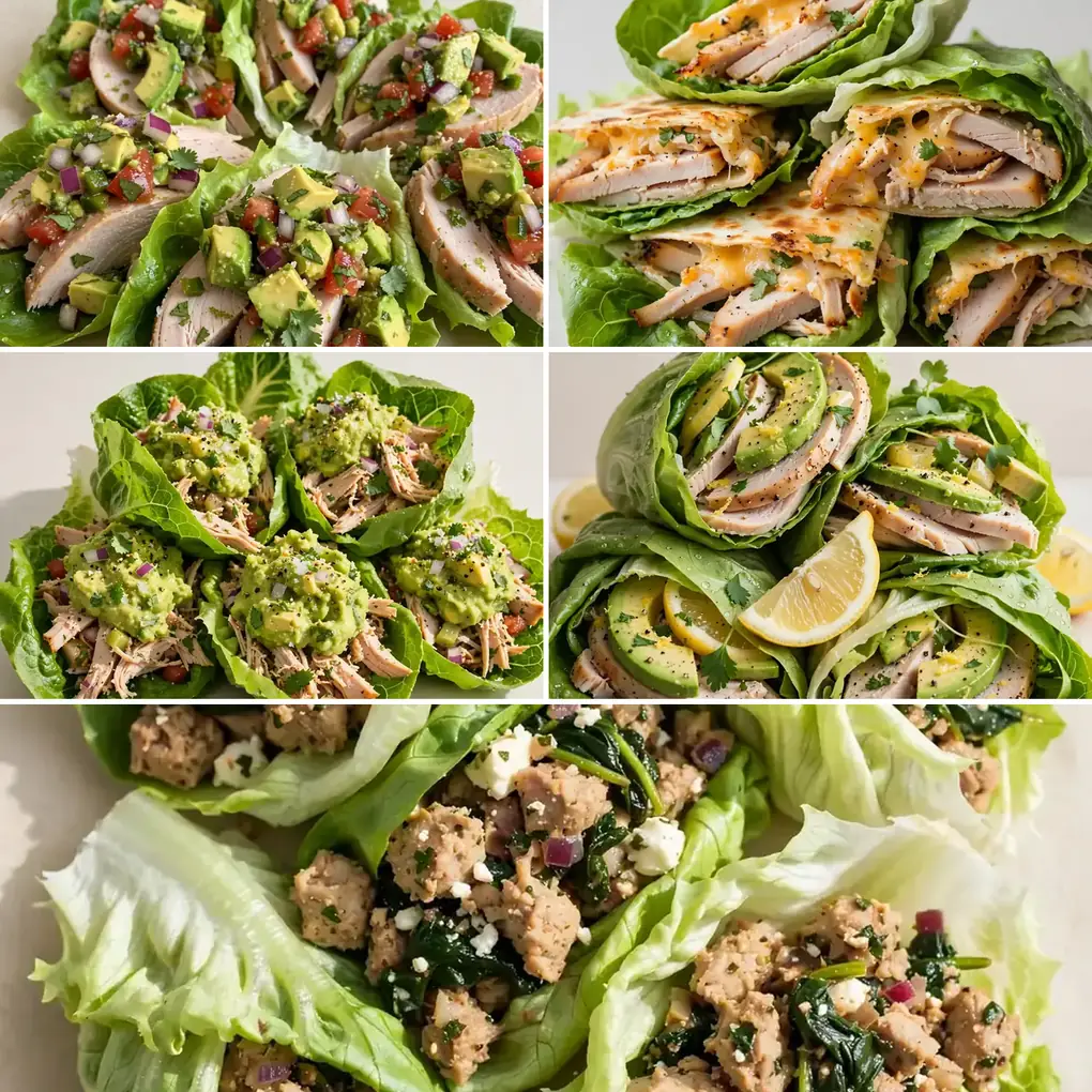 Low-Calorie High-Protein Turkey Lettuce Wraps